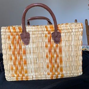 Straw bag from Morocco.